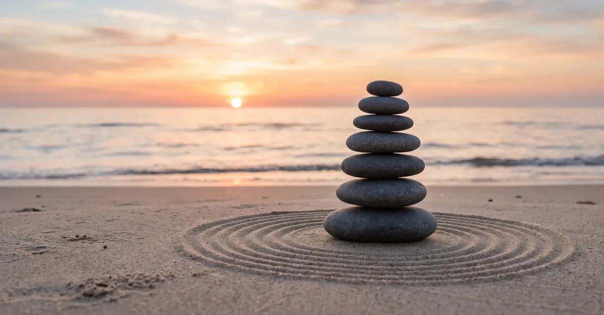 Ruhiger Moment für mentale Balance im Alltag